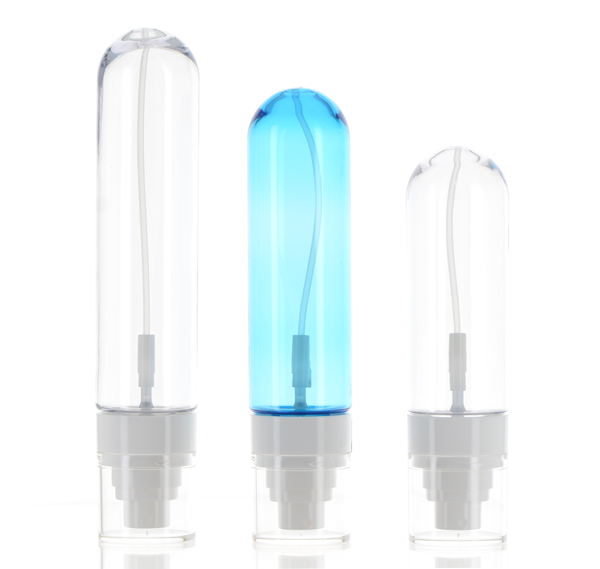 PET/PP/MS, Bottle with 360 degree inverted Fine mist Sprayer and Over cap