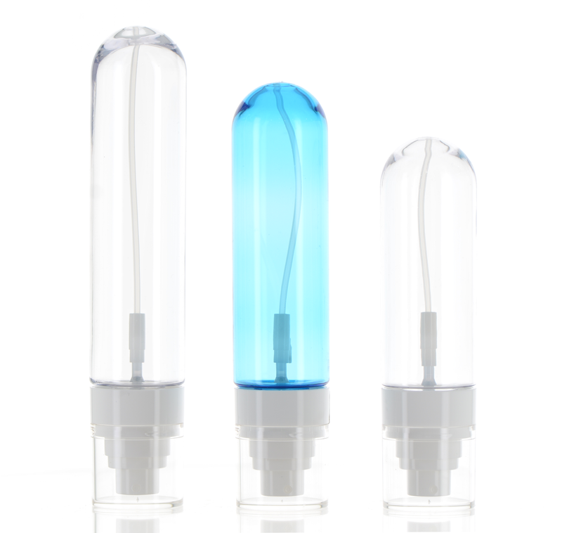 PET/PP/MS, Bottle with 360 degree inverted Fine mist Sprayer and Over cap