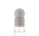 Glass, Treatment Pump Bottle with Ball Shape Over Cap