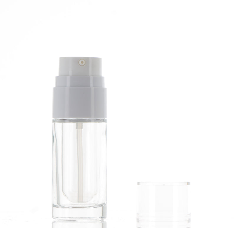 PP/GLASS, Refillable Treatment Pump Bottle