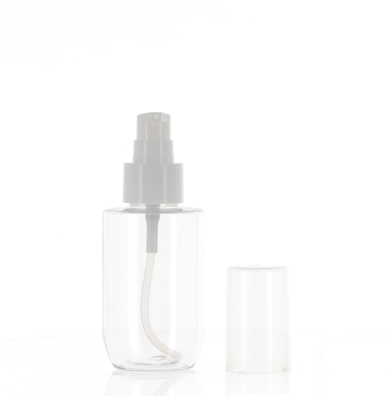 PET/PP, Treatment Pump Bottle with Over Cap