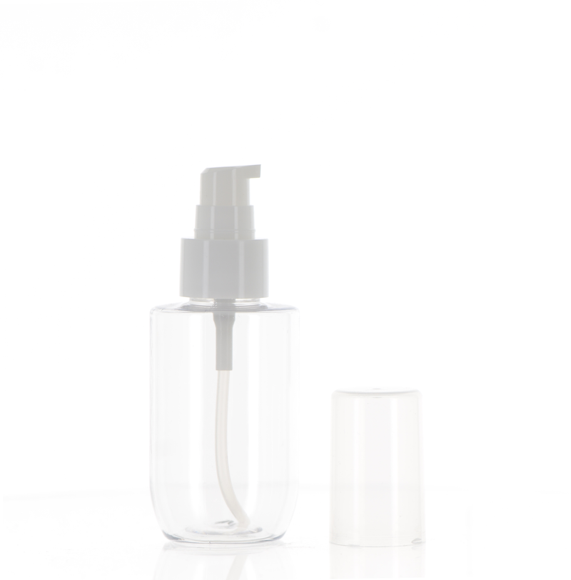 PET/PP, Treatment Pump Bottle with Over Cap