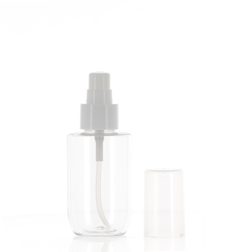 PET/PP, Treatment Pump Bottle with Over Cap