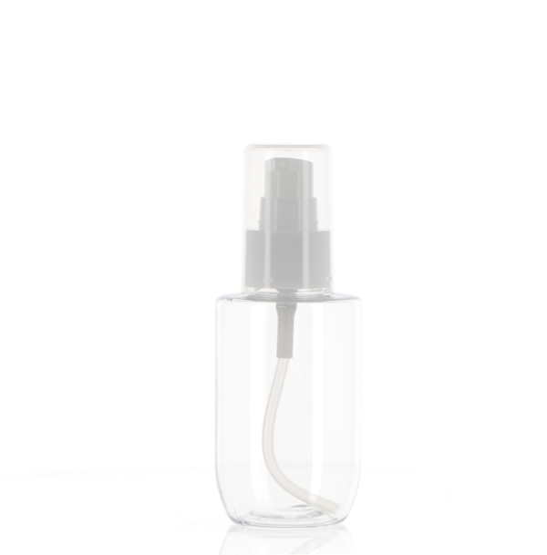 PET/PP, Treatment Pump Bottle with Over Cap