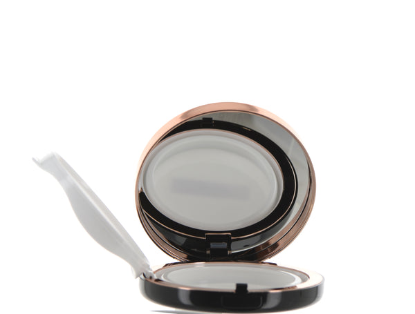 Round Air Cushion Makeup Compact with Mirror Component