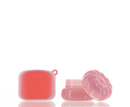 ABS/AS, Lip Balm Jar with Keychain Ring Case