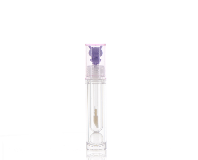 AS, Lip Gloss Component with Animated Figure Inside Cap Applicator