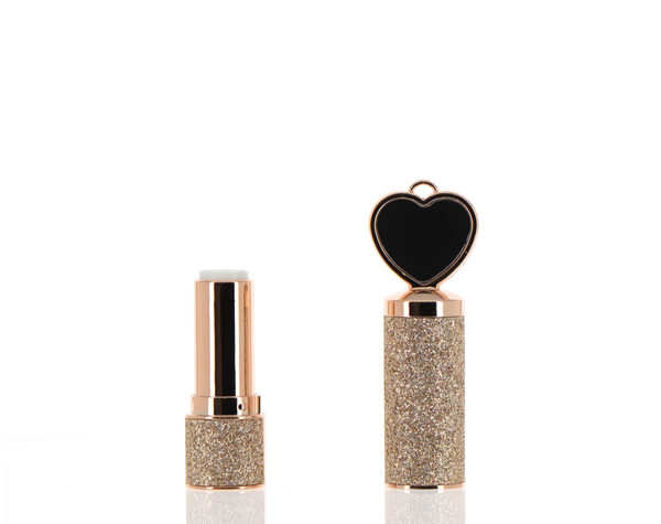 ABS, Lipstick Component with Heart Shape Mirror Over Cap