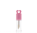 ABS /PETG/LLDPE, Lip Gloss Component with Heart Shape Keychain Ring
