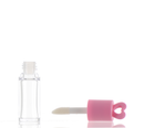 ABS /PETG/LLDPE, Lip Gloss Component with Heart Shape Keychain Ring