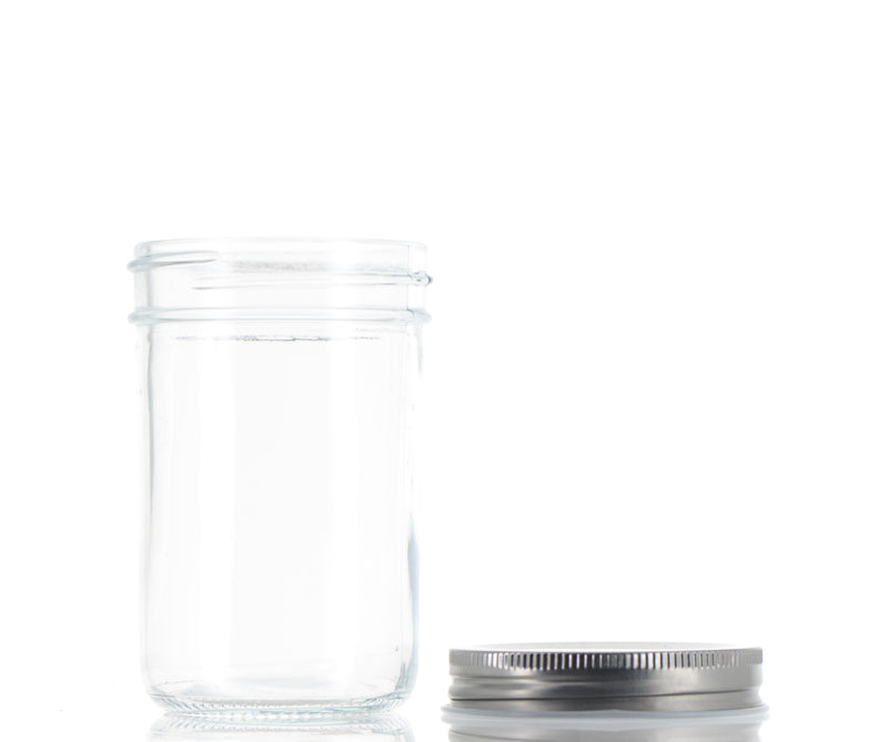 Glass/Aluminum, Round Jar