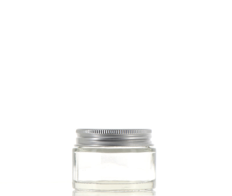 Aluminum/Glass, Round Jar