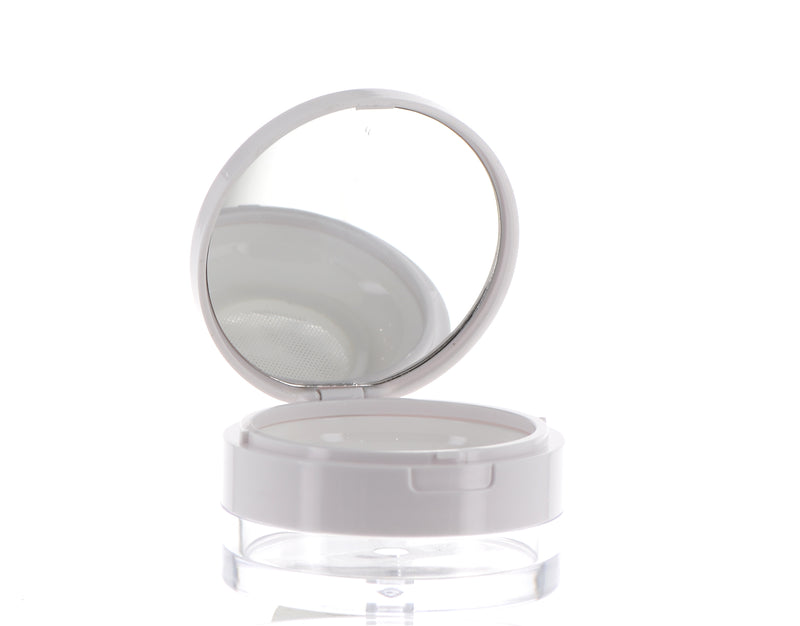ABS/AS, Makeup Compact with Sifter, Flip Top Cap and Mirror