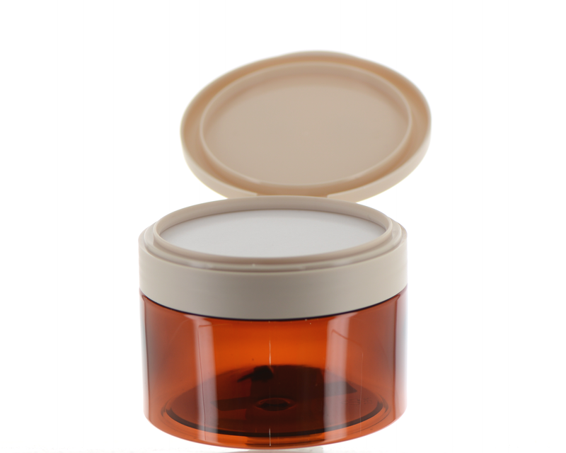 PET/PP/PE, Round Jar with Flip Top Cap