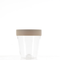 PP/PET, Round Tapered Jar with Spatula Applicator