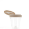 PP/PET, Round Tapered Jar with Spatula Applicator