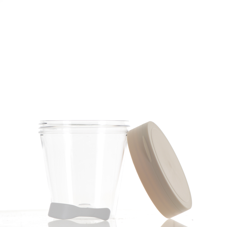 PP/PET, Round Tapered Jar with Spatula Applicator