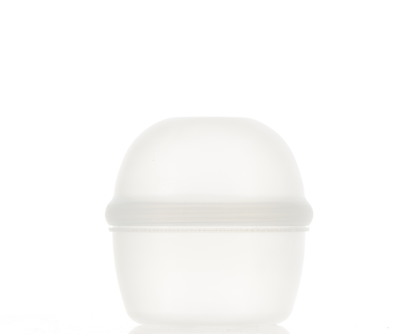 PP, Round Jar with Partition flat Lid and Dome Cap