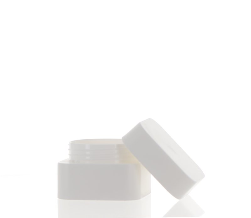 PP, Square Jar with Screw Cap