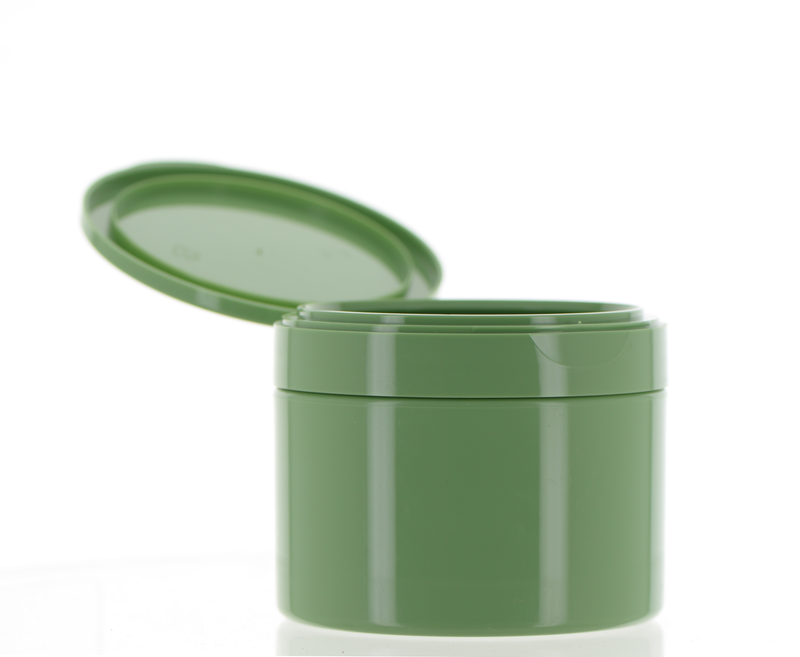 PP, Round Jar with Flip Top Cap