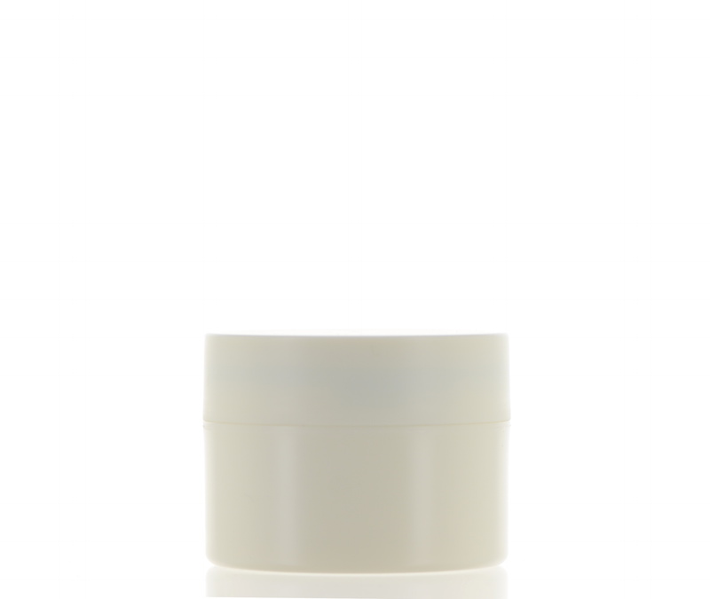 PP, Refillable Round Jar with Magnetic Spatula