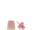 ABS, Lip Balm Mud Jar with Unique Shape Screw Top Cap