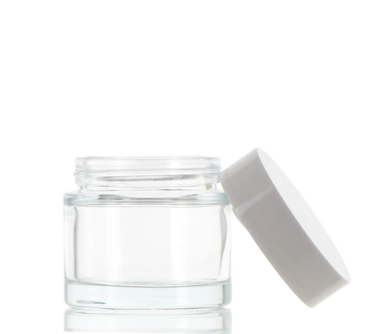 Glass/ABS, Round Jar With Screw Cap