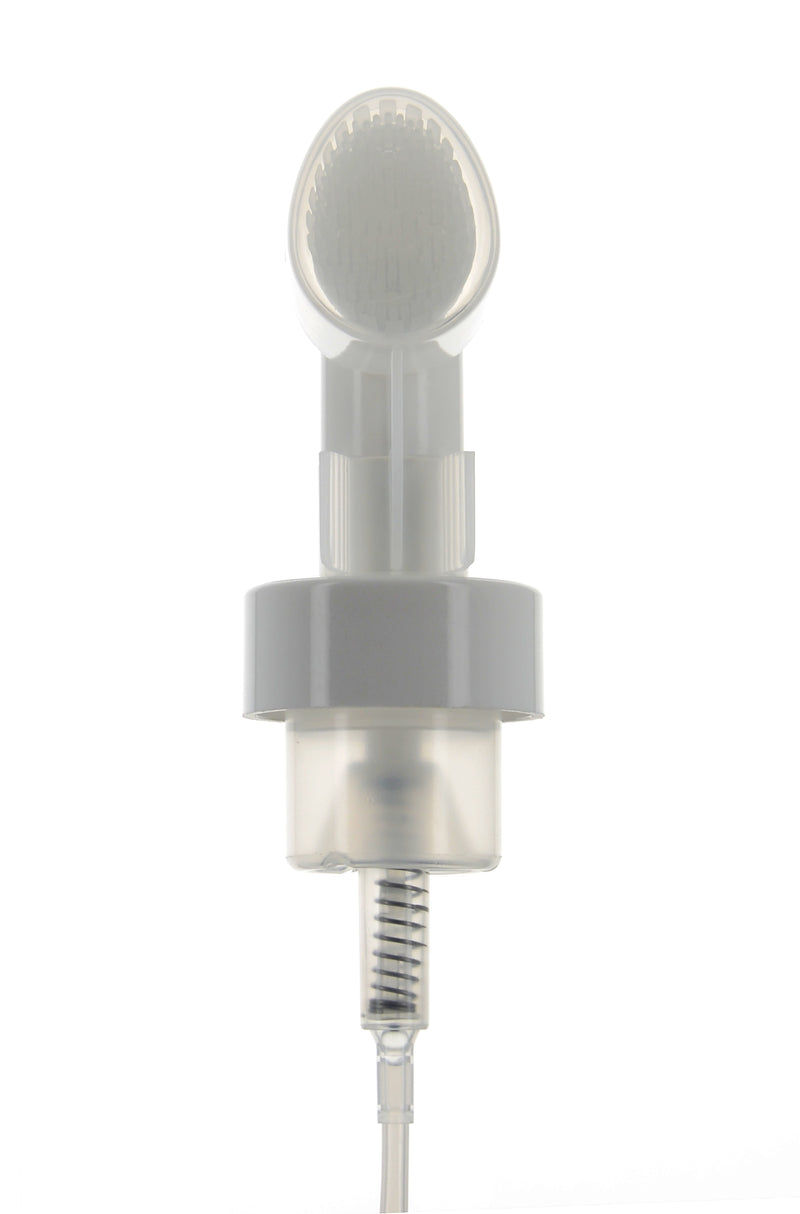 PP, Foamer Pump with Scrub Brush Applicator, Clip-Lock, 0.8cc