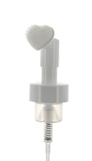 PP, Foamer Pump with Scrub Brush Applicator, Clip-Lock, 0.8cc