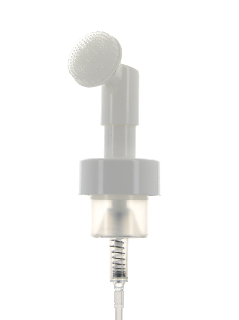 PP, Foamer Pump with Scrub Brush Applicator, Clip-Lock, 0.8cc