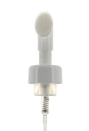 PP, Foamer Pump with Scrub Brush Applicator, Clip-Lock, 0.8cc