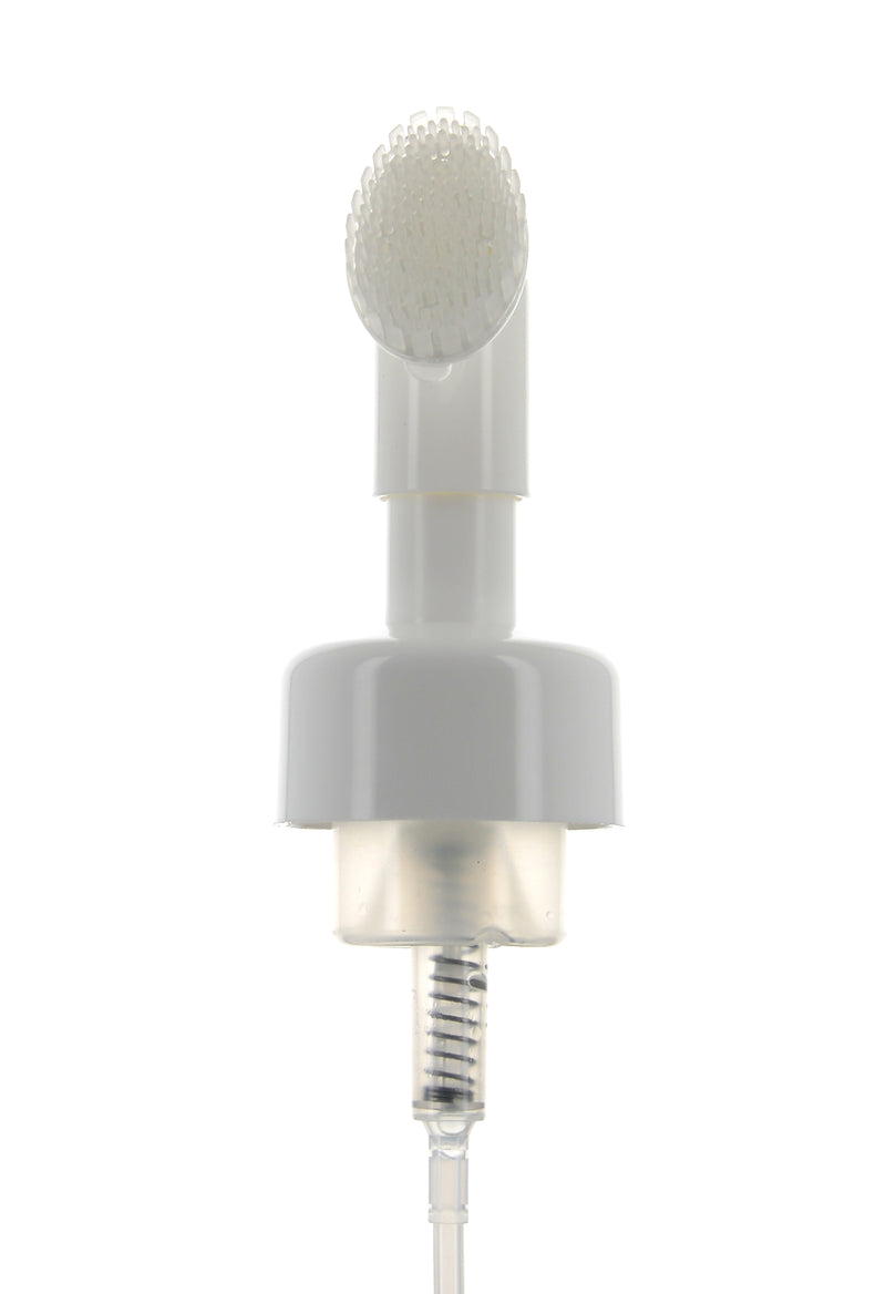 PP, Foamer Pump with Scrub Brush Applicator, Clip-Lock, 0.8cc