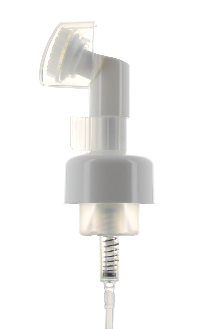PP, Foamer Pump with Scrub Brush Applicator, Clip-Lock, 0.8cc