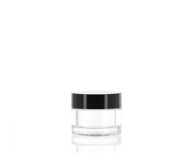 PET/ABS/PE, Round Jar with Screw Cap