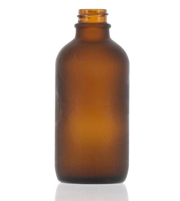 Amber Frosted Glass Bottle, 120ml