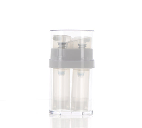 ABS/PP, Dual Airless Treatment Pump Refillable Bottle