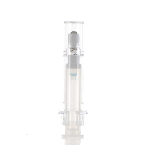 Pure Flow Refillable Airless Roller Ball Syringe Bottle