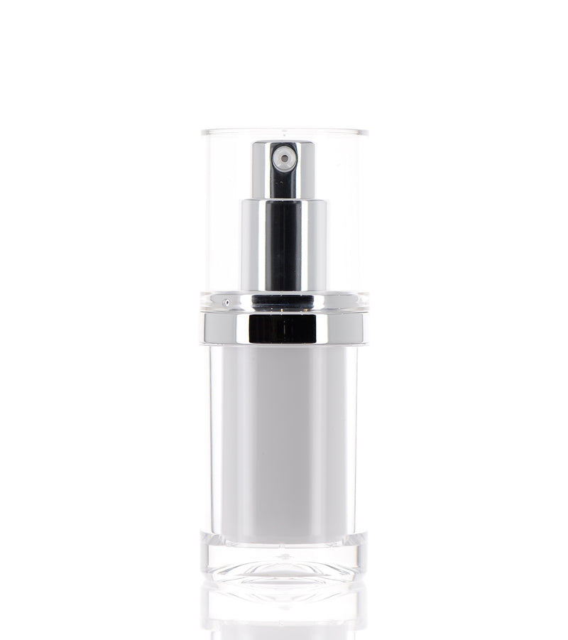 Pristine Pump Perfection: 15ml Double Wall Airless Treatment Elegance