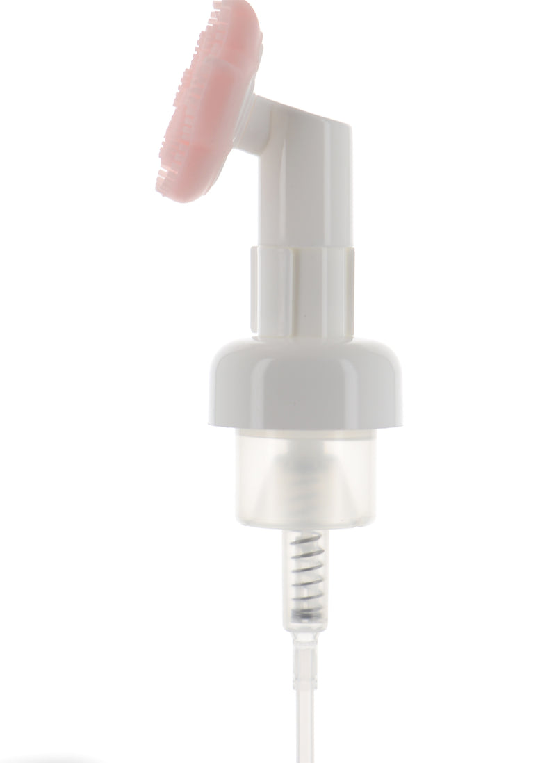 PP, Foamer Pump with Soft Silicone Brush. Clip-Lock, Dosage 0.8cc