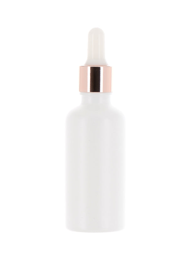 Glass/Aluminum/Silicone, Dropper Bottle, 50ml