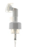 PP, Foamer Pump with Heart Scrub Brush Applicator, Clip-Lock, Dosage 0.8cc