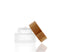 Frosted Glass Jar, Bamboo Cap, 15ml