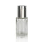 Button Dropper Glass Bottle Silver Twist Lock