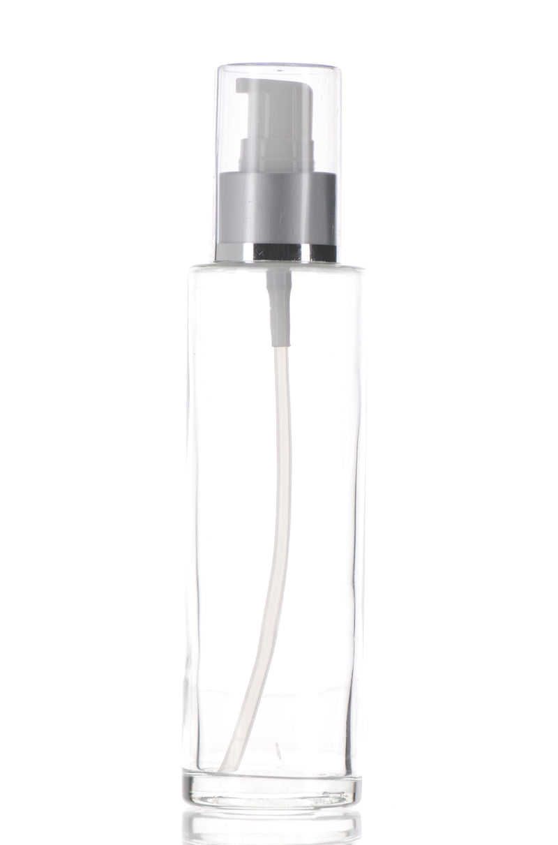 Glass Bottle with Treatment Pump, 100ml